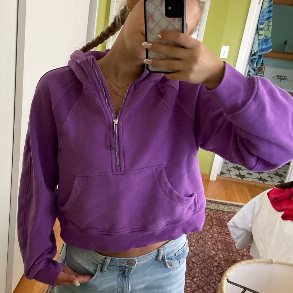 RARE COLOR lululemon scuba half zip m/l